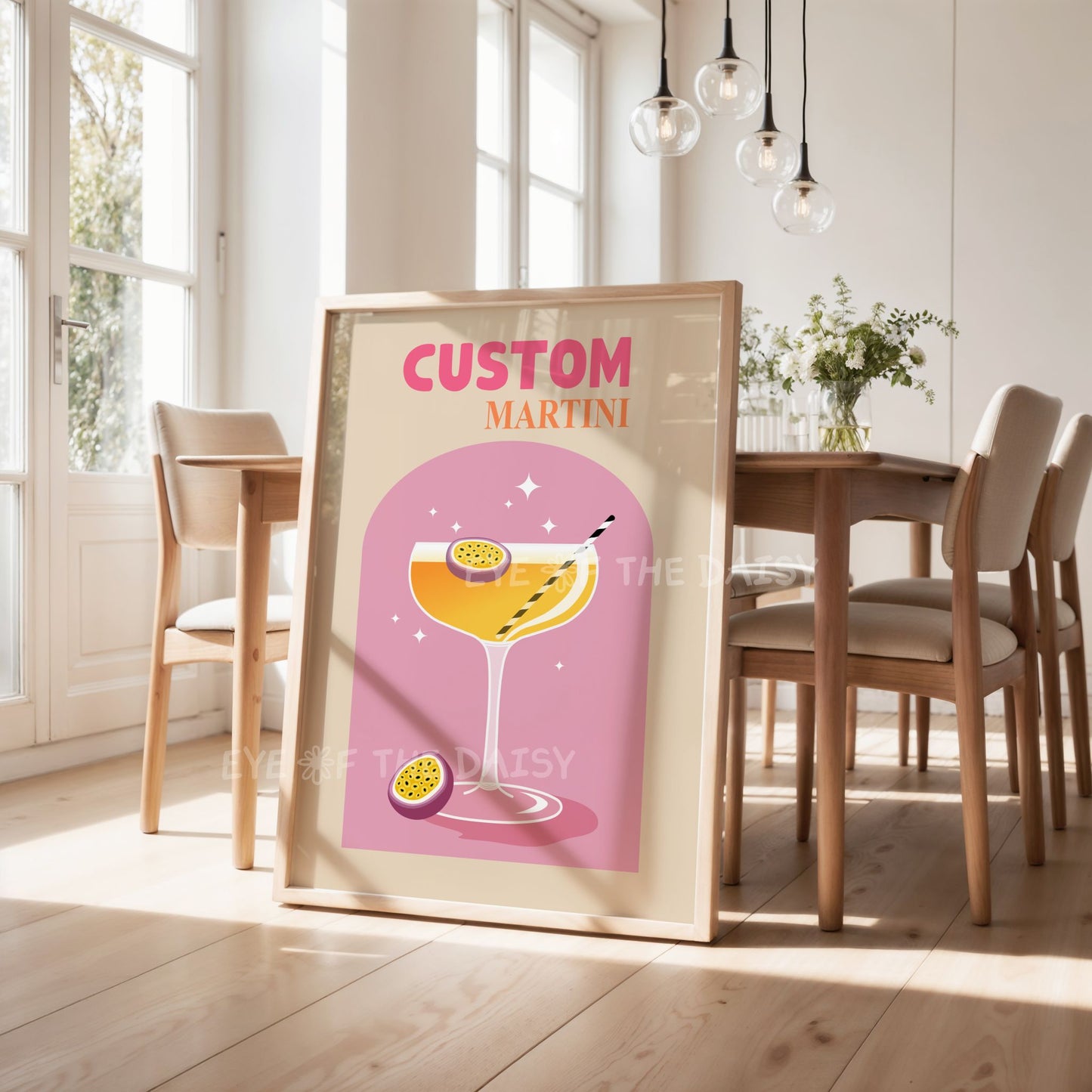Custom Cocktail Digital Print | Personalised Drink Printable Wall Art | Signature Drink Art
