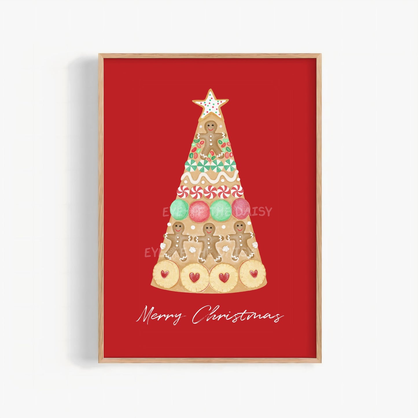 Christmas Kitchen Print Digital Download | Holiday Gingerbread Printable Wall Art