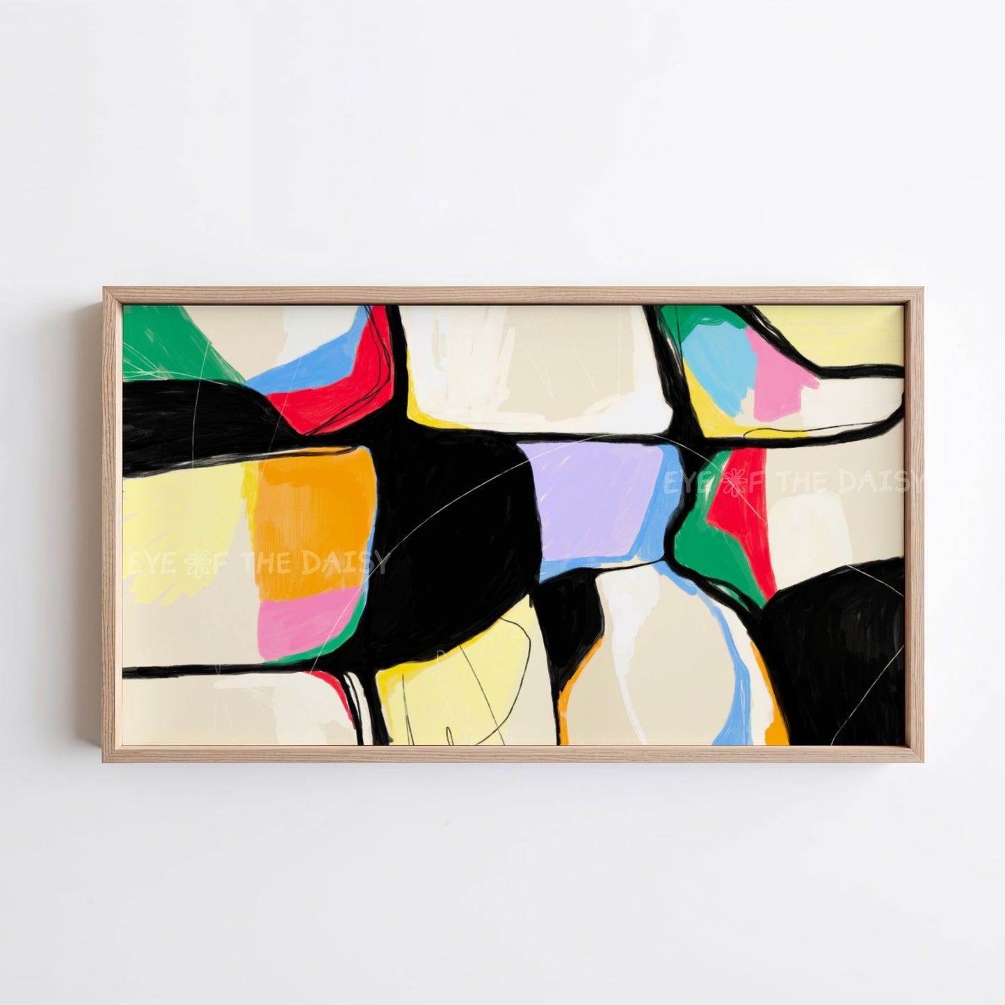 Vibrant Contemporary Abstract 4K TV Art | Bright Colourful Modern 4K Art for TV Screen