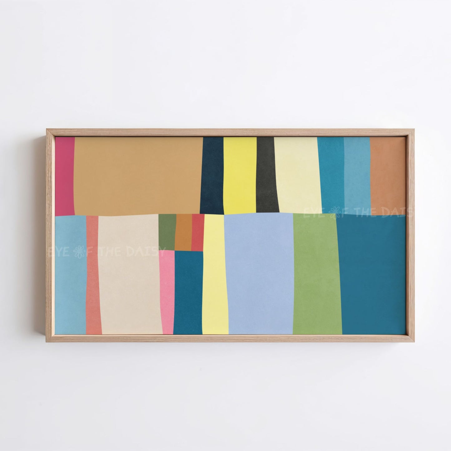 Contemporary Abstract TV Art 4K | Colourful Mid Century Modern 4K TV Art