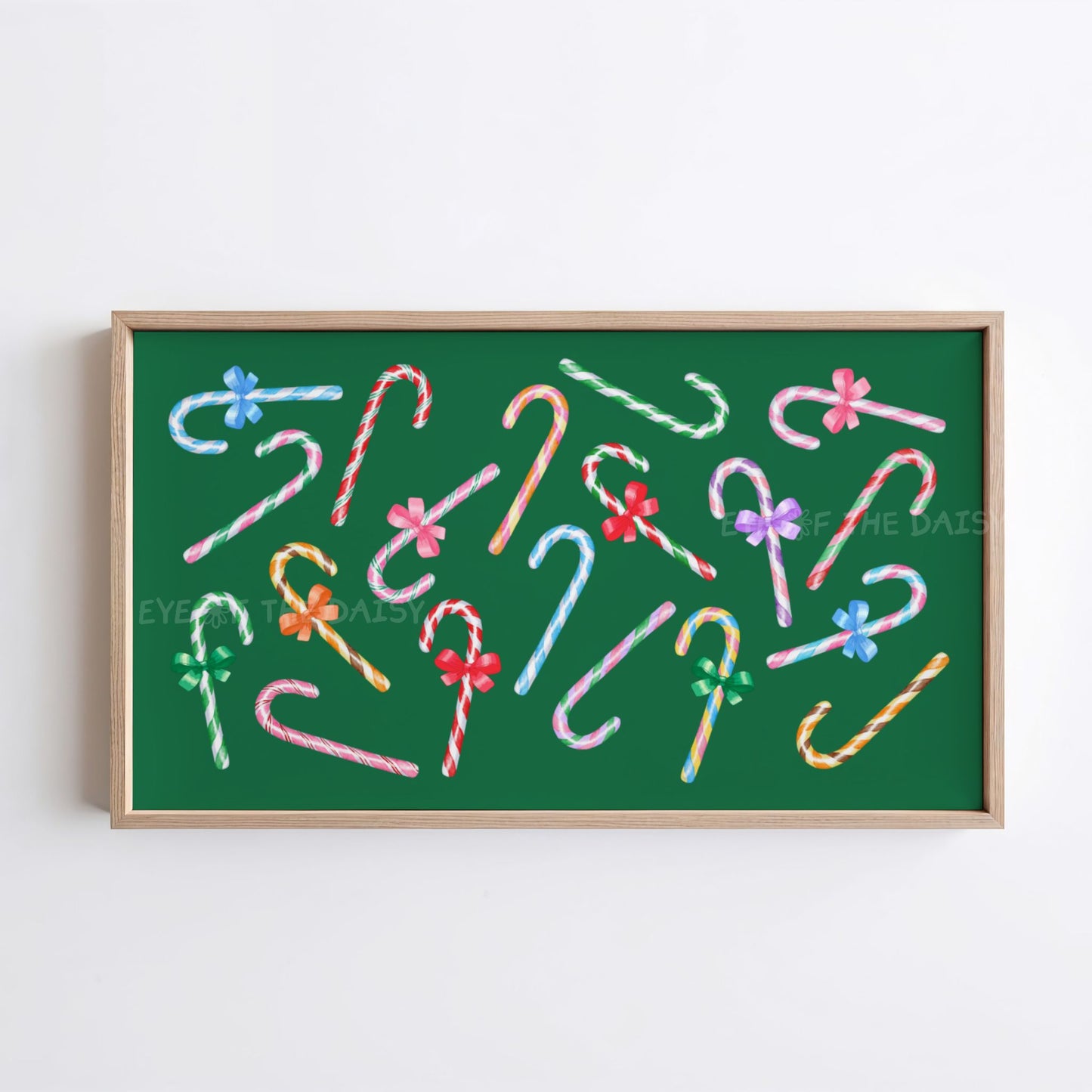 Candy Canes Christmas TV Art 4K | Colourful Holiday Art for TV Screen