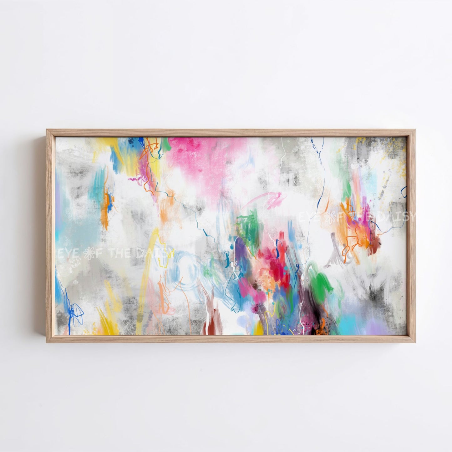 Colourful Abstract Expressionist 4K TV Art | Contemporary Modern Digital Painting 4K