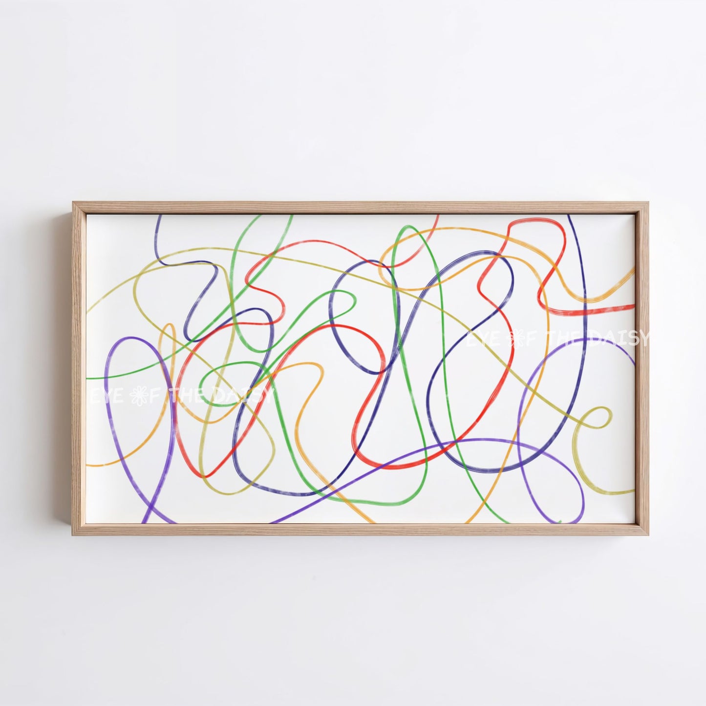 Colourful Abstract Scribble 4K TV Art | Contemporary Abstract 4K Art for TV Screen