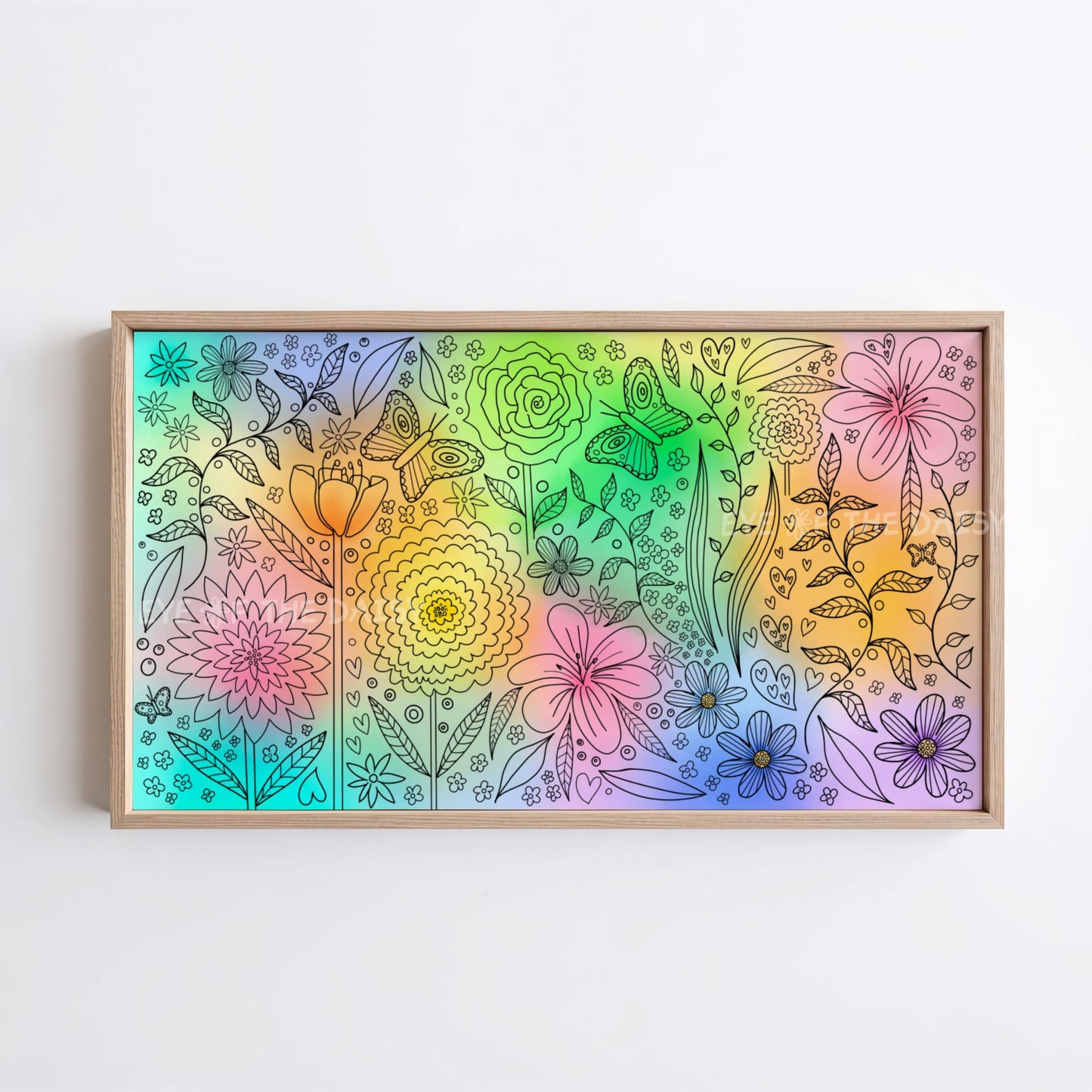 Intuitive Botanical Abstract 4K TV Art | Vibrant Colourful Floral Art for TV Screen