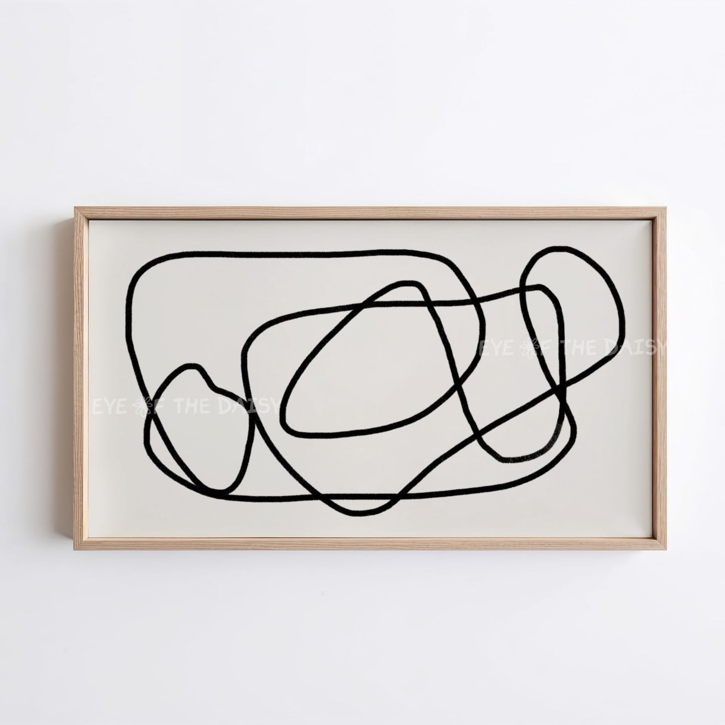 Abstract Scribble 4K TV Art | Minimal Line Drawing Art for TV Screen