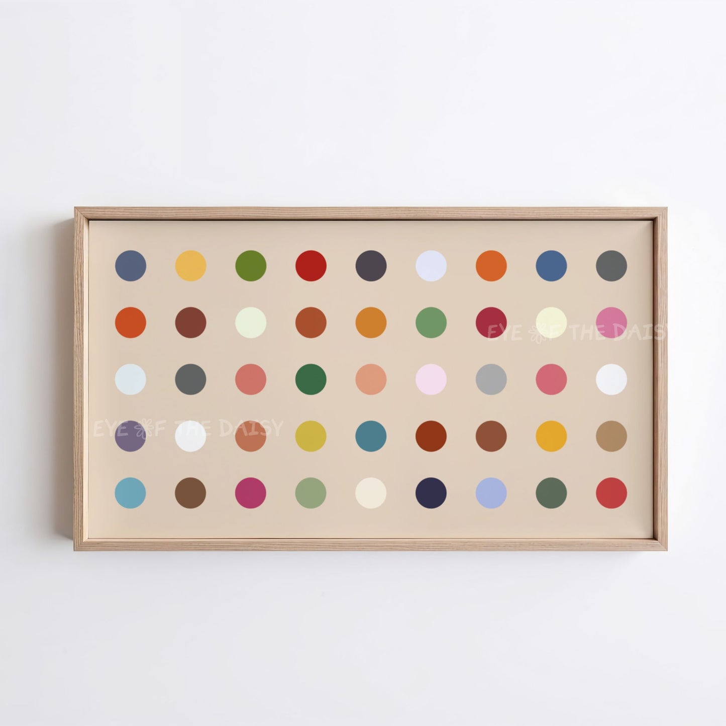 Minimal Polkadot 4K TV Art | Fun Colourful 4K Art for TV Screen