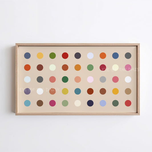 Minimal Polkadot 4K TV Art | Fun Colourful 4K Art for TV Screen