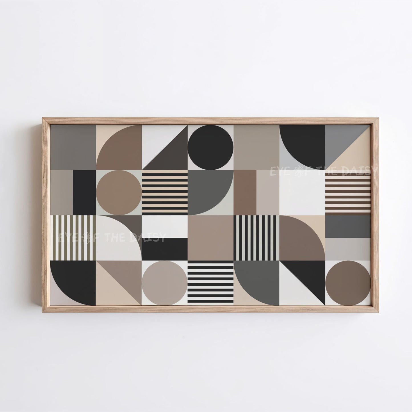 Contemporary Geometric Abstract 4K TV Art | Mid Century Modern TV Art 4K