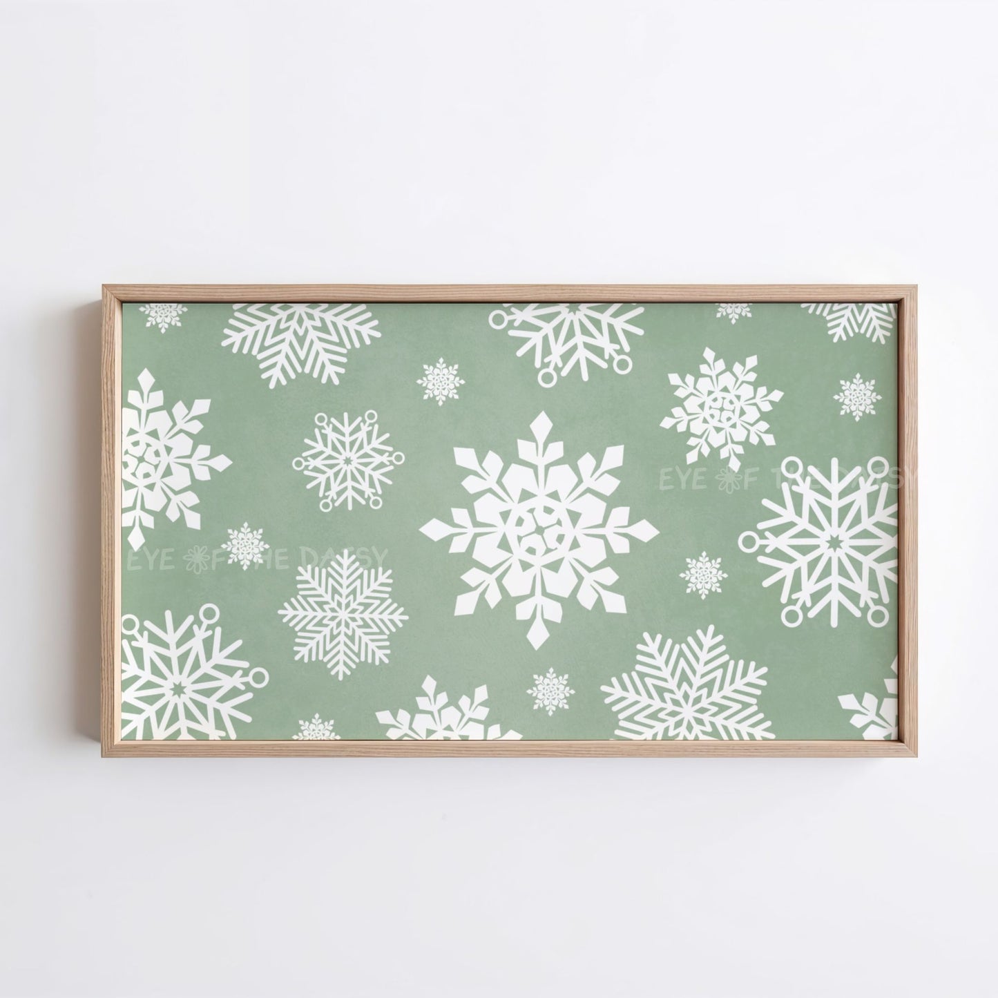 Sage Green Boho Christmas TV Art 4K | Sage Green Holiday Decor 4K TV Artwork