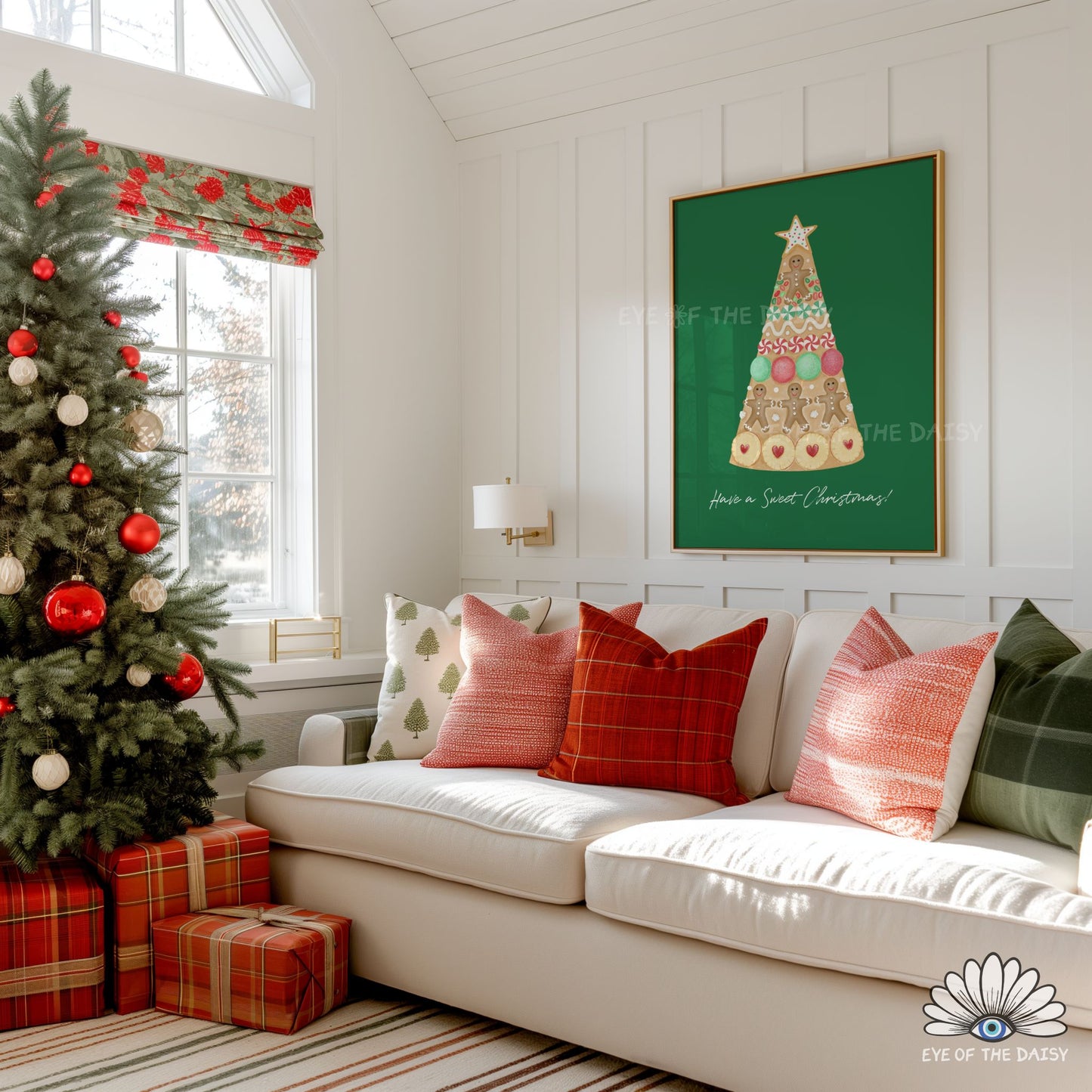 Christmas Croquembouche Digital Print | Holiday Gingerbread Printable Wall Art