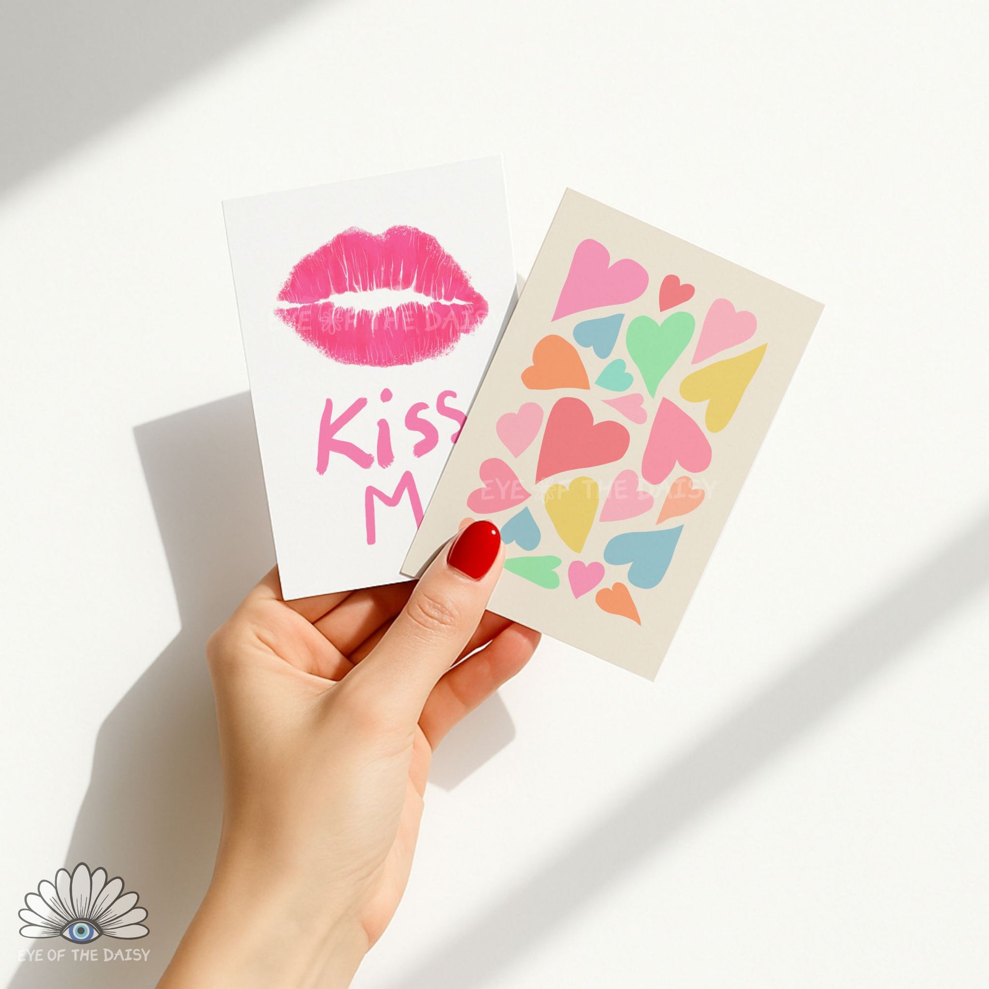 Pastel Valentine’s Day poster bundle, colorful printable wall art for trendy, preppy gallery walls or dopamine-inspired rooms, cute girly aesthetic