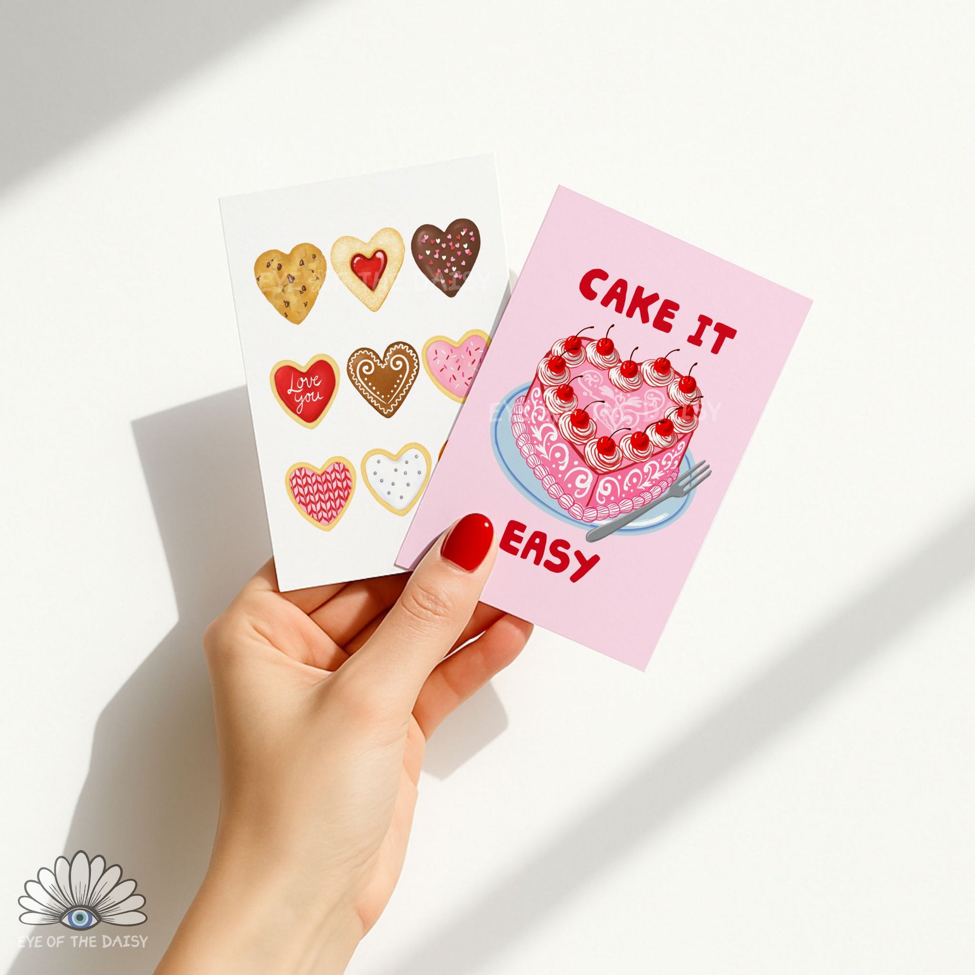 Valentine’s poster collage bundle of 9 hand drawn digital prints, red and pink gallery wall set for trendy, vibrant rooms