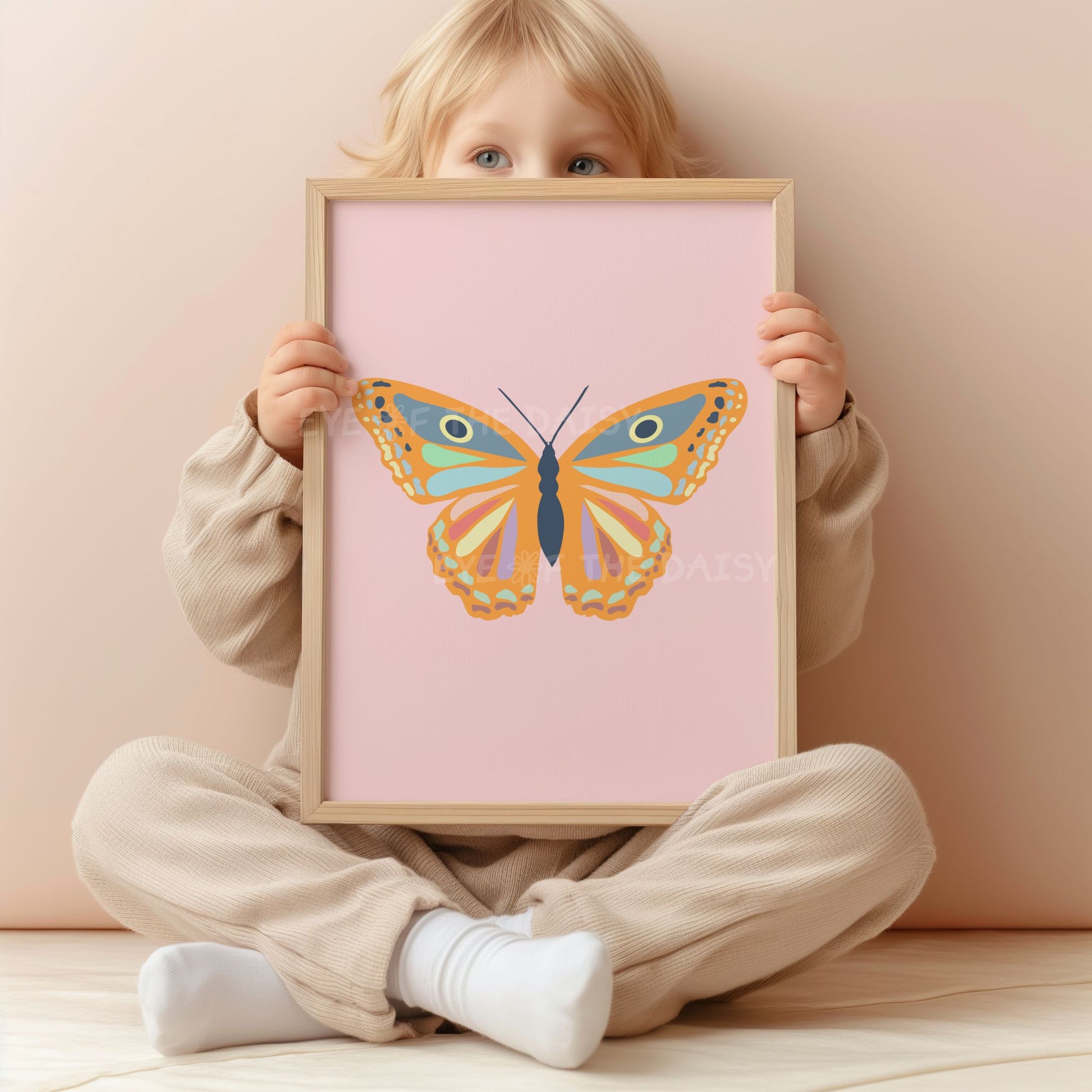 Pastel butterfly printable wall art set of 4 for whimsical girls’ nursery, vintage digital poster downloads, soft decor print set