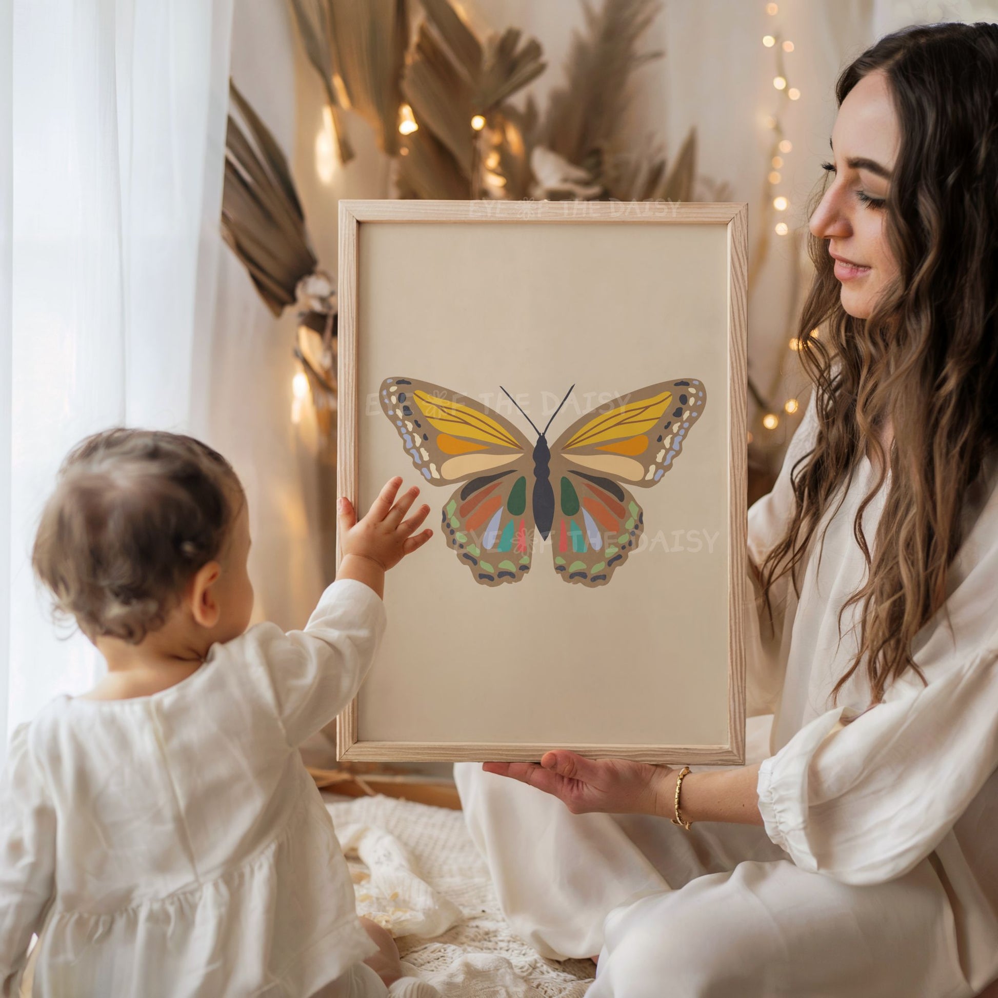 Rustic butterfly prints – warm earthy vintage tones, butterflies printable wall art for cozy bedroom or boho nursery
