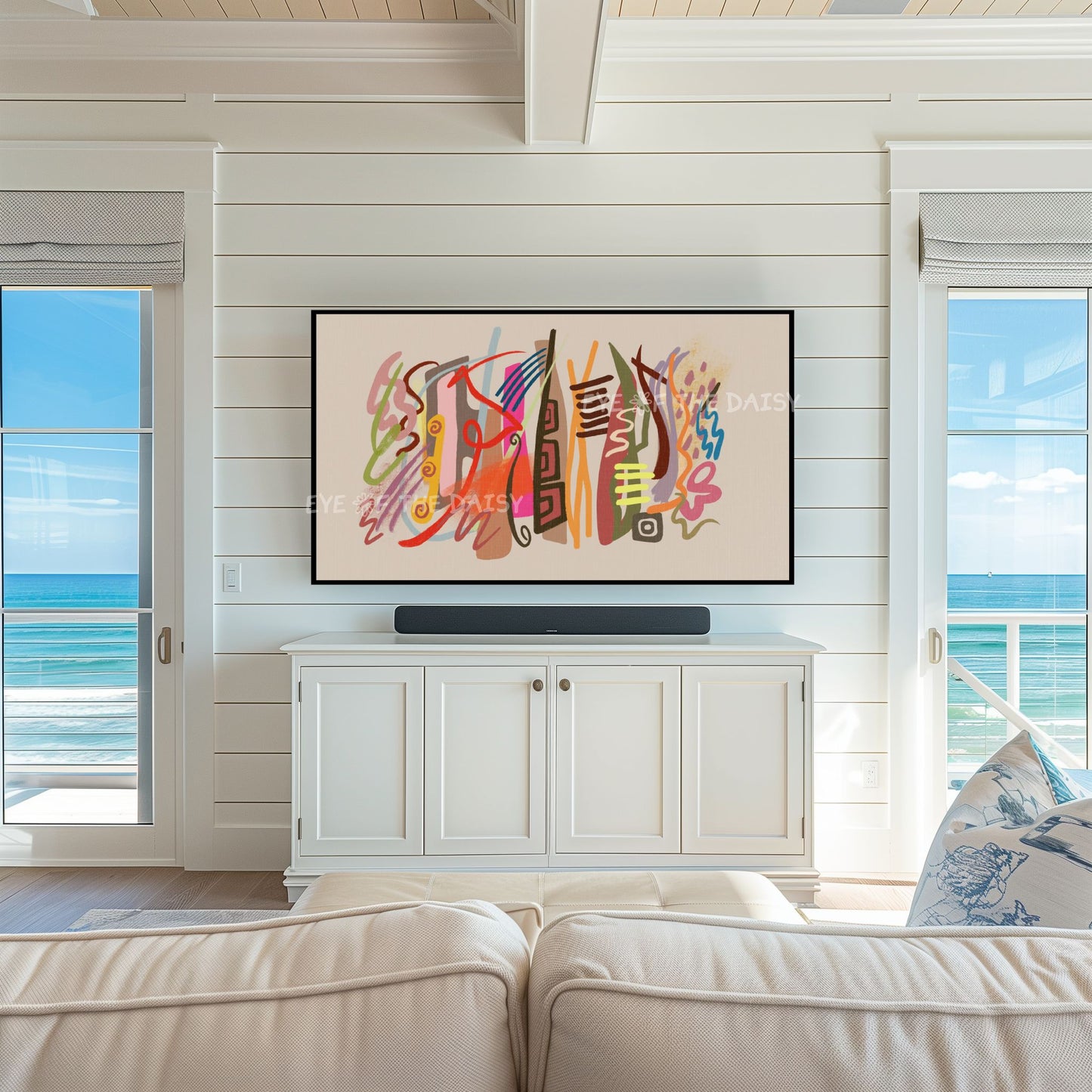 Colourful Mid Century Modern 4K TV Art | Shapes Bauhaus 4K Screensaver Art