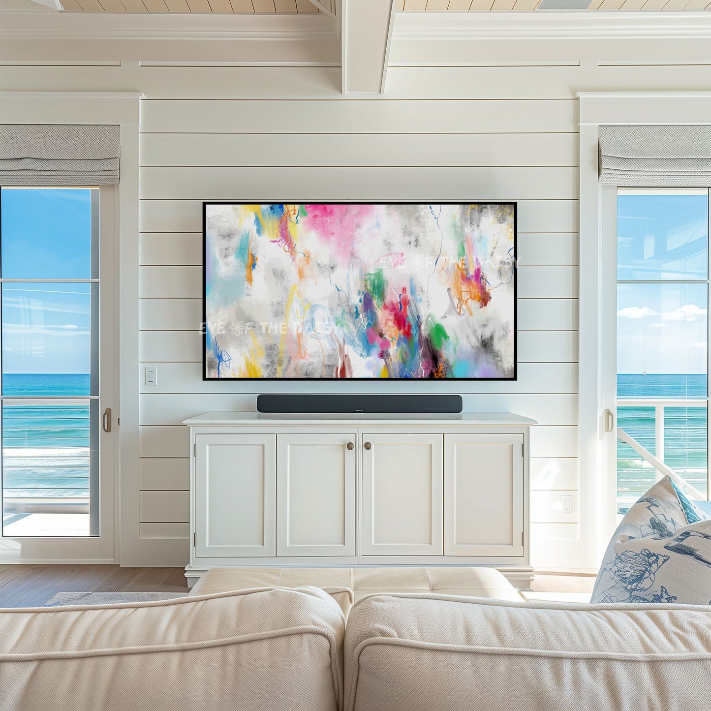 Colourful Abstract Expressionist 4K TV Art | Contemporary Modern Digital Painting 4K