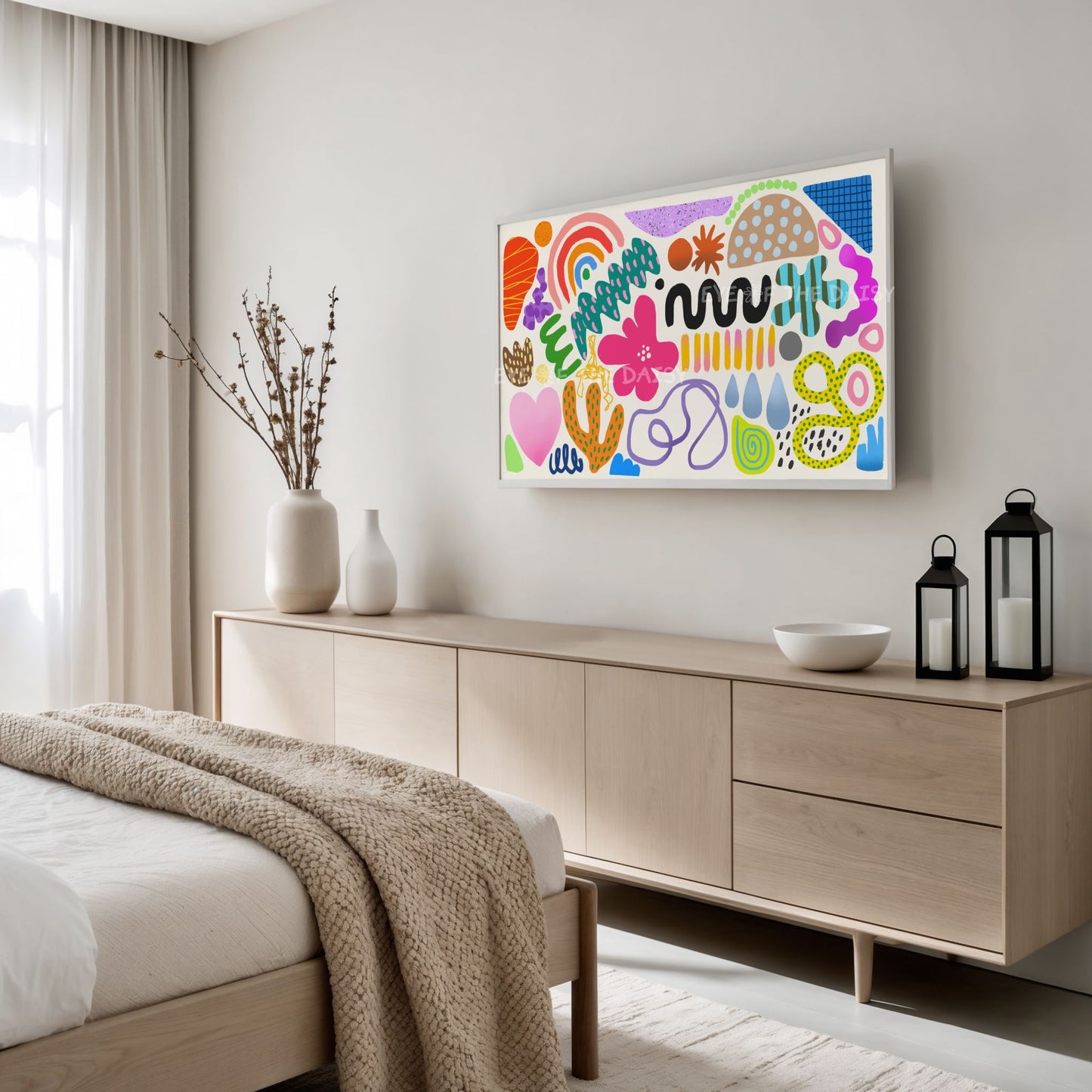 Colourful Fun Abstract Shapes 4K Art for TV | Vibrant Contemporary 4K Art for TV Screen