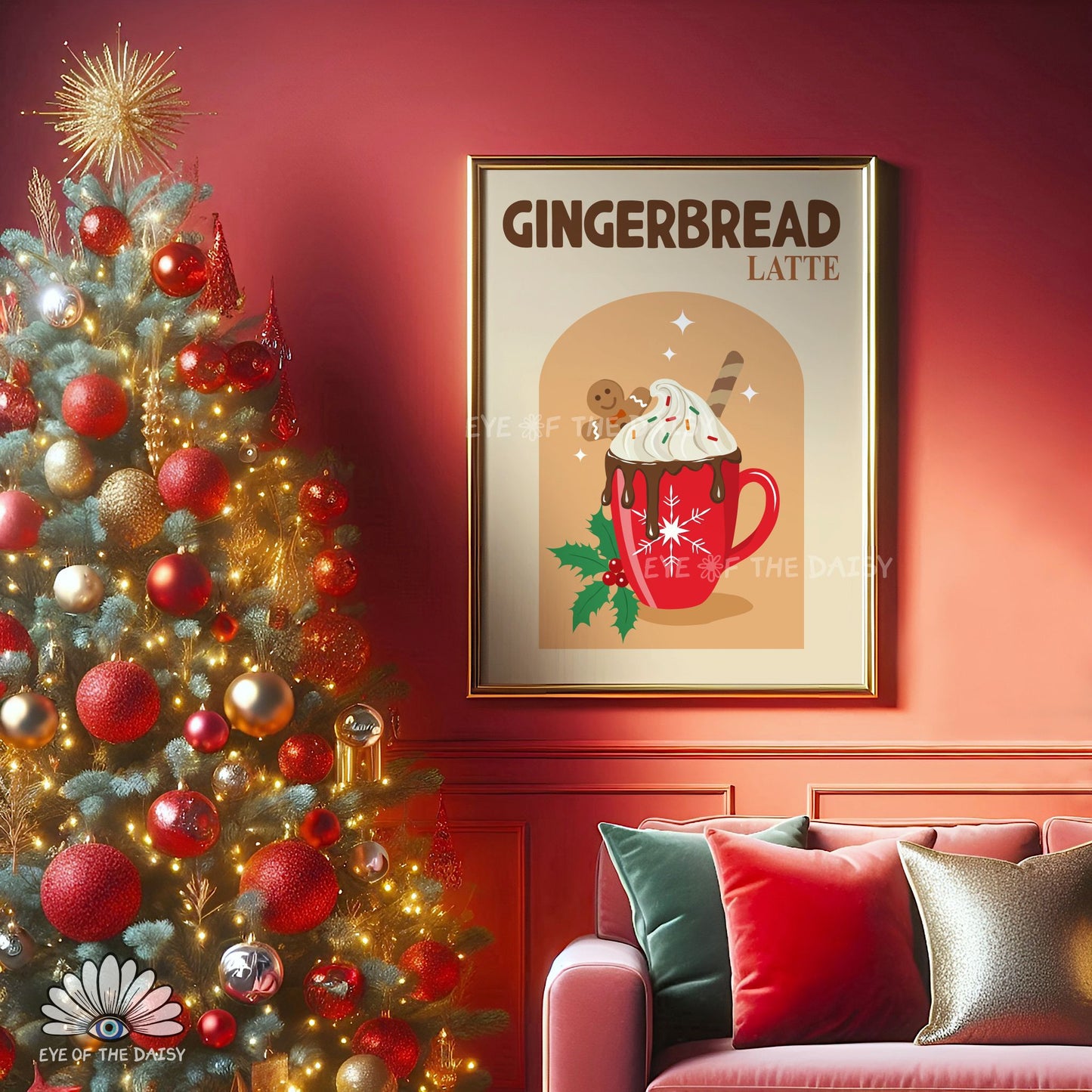 Set of 3 Hot Cocoa Bar Prints Digital Download | Coffee Christmas Drinks Printable Wall Art