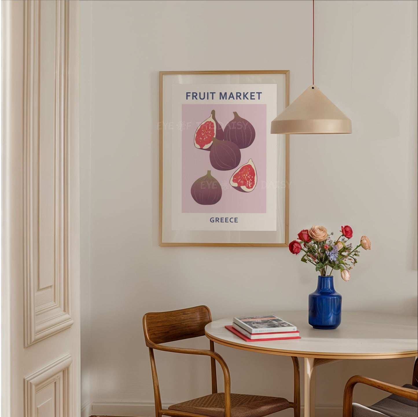 Figs Fruit Market poster - figs illustration printable wall art for Mediterranean vibes