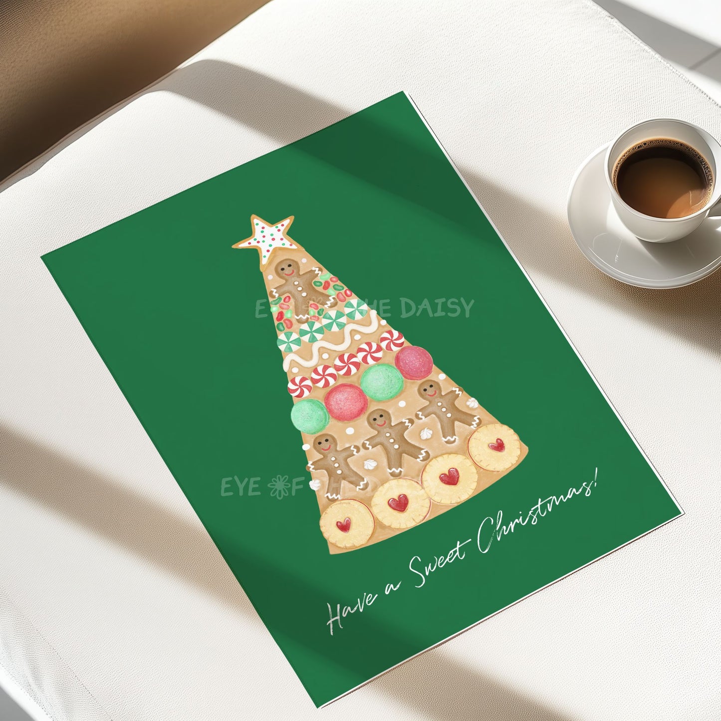 Christmas Croquembouche Digital Print | Holiday Gingerbread Printable Wall Art