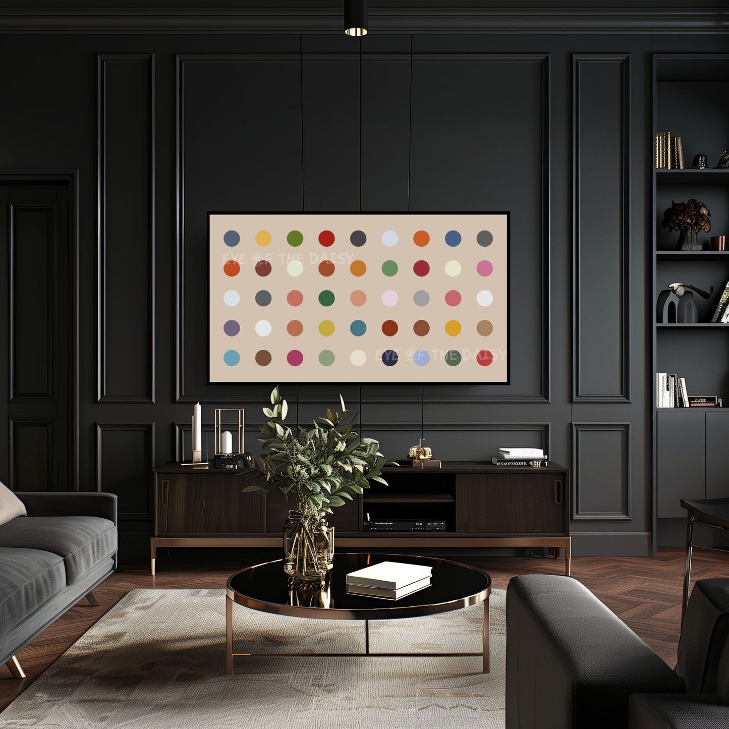 Minimal Polkadot 4K TV Art | Fun Colourful 4K Art for TV Screen