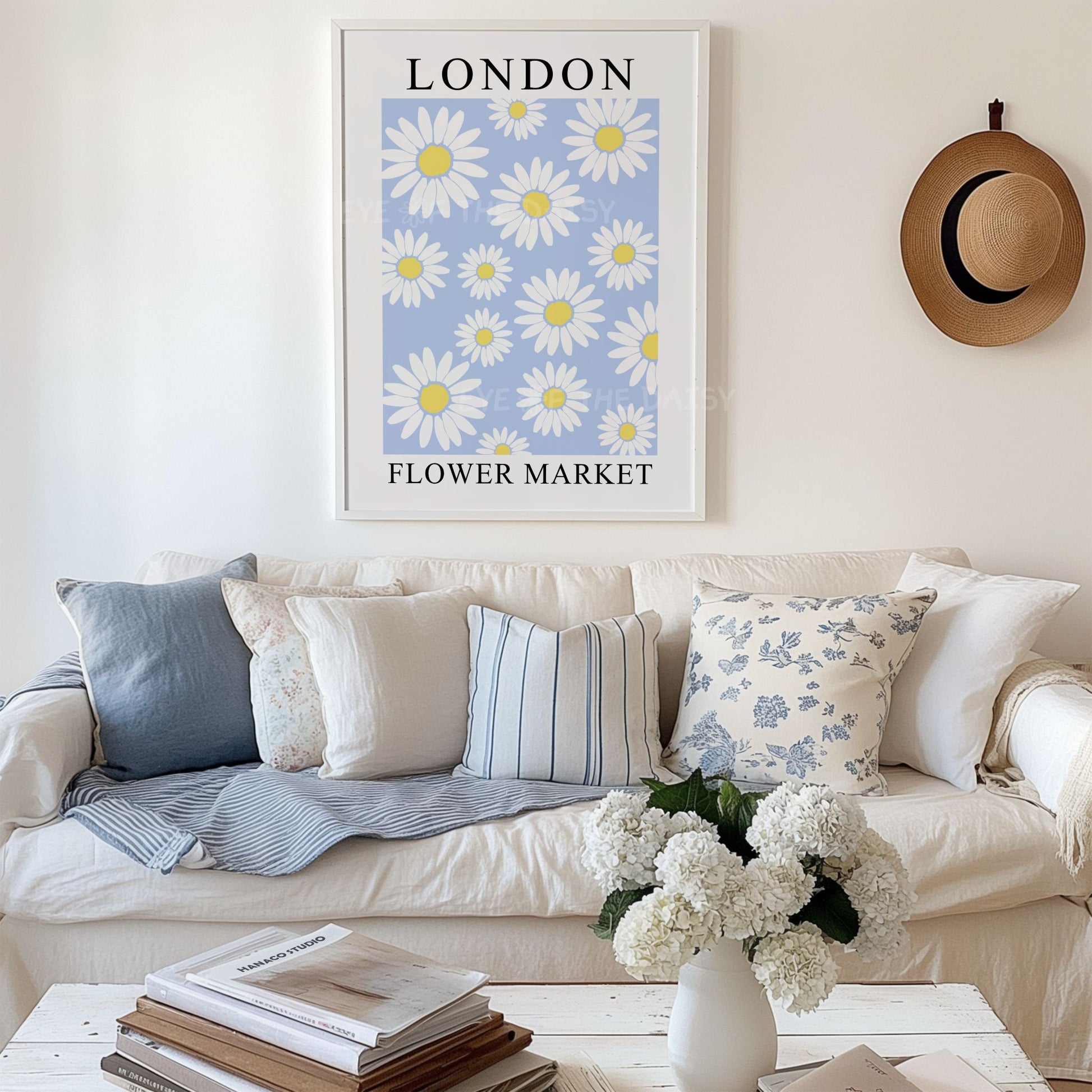 Maximalist botanical printable wall art six piece set — vibrant fruit and flower market gallery prints, perfect for boho living rooms