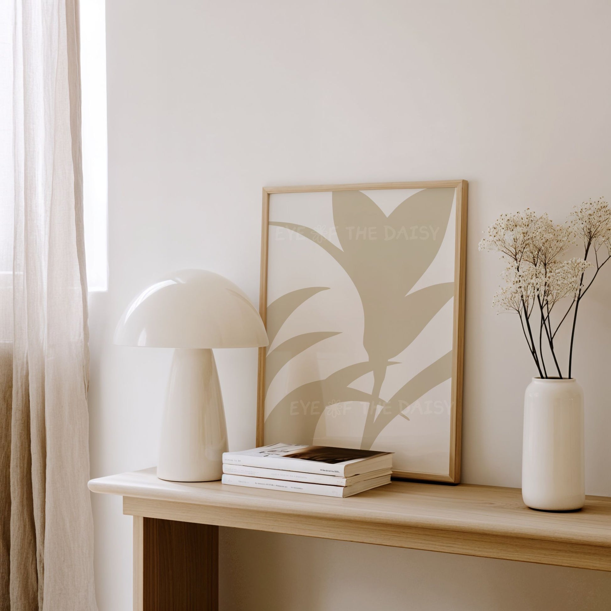 Neutral abstract botanical prints set of 3, modern gallery wall décor, printable wall art for contemporary living room, digital download