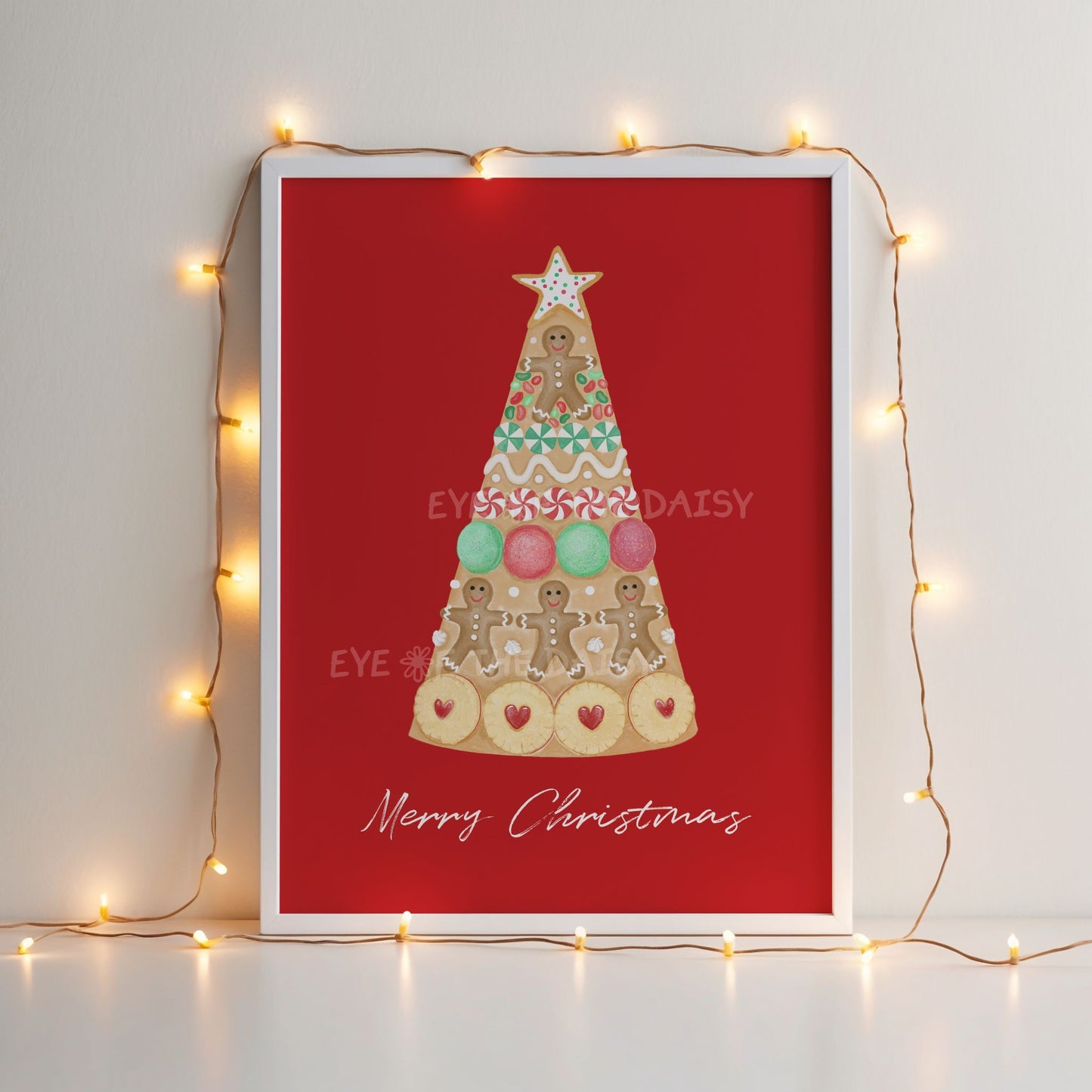 Christmas Kitchen Print Digital Download | Holiday Gingerbread Printable Wall Art