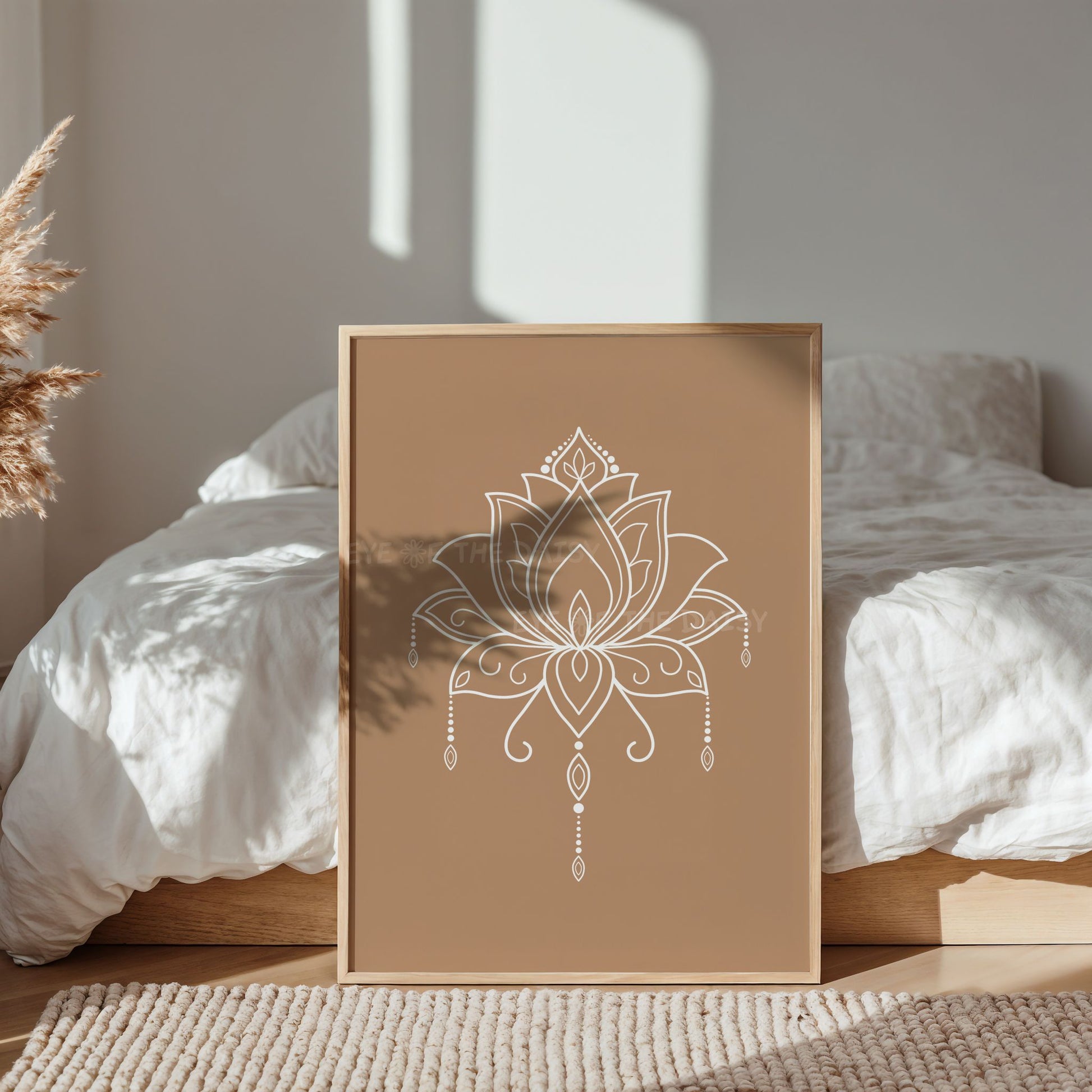 Terracotta Zen meditation prints for peaceful interiors, wall print download for boho home styling, digital art print to print at home