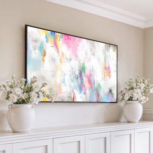 Colourful Abstract Expressionist 4K TV Art | Contemporary Modern Digital Painting 4K
