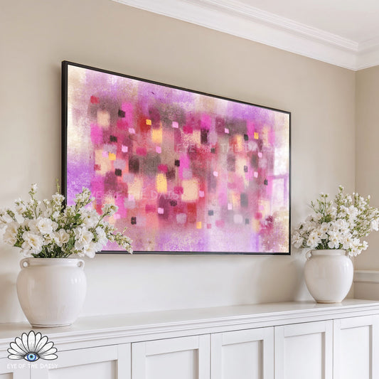 Hand drawn 4K TV art expressionist digital painting in deep rich colours, modern screensaver