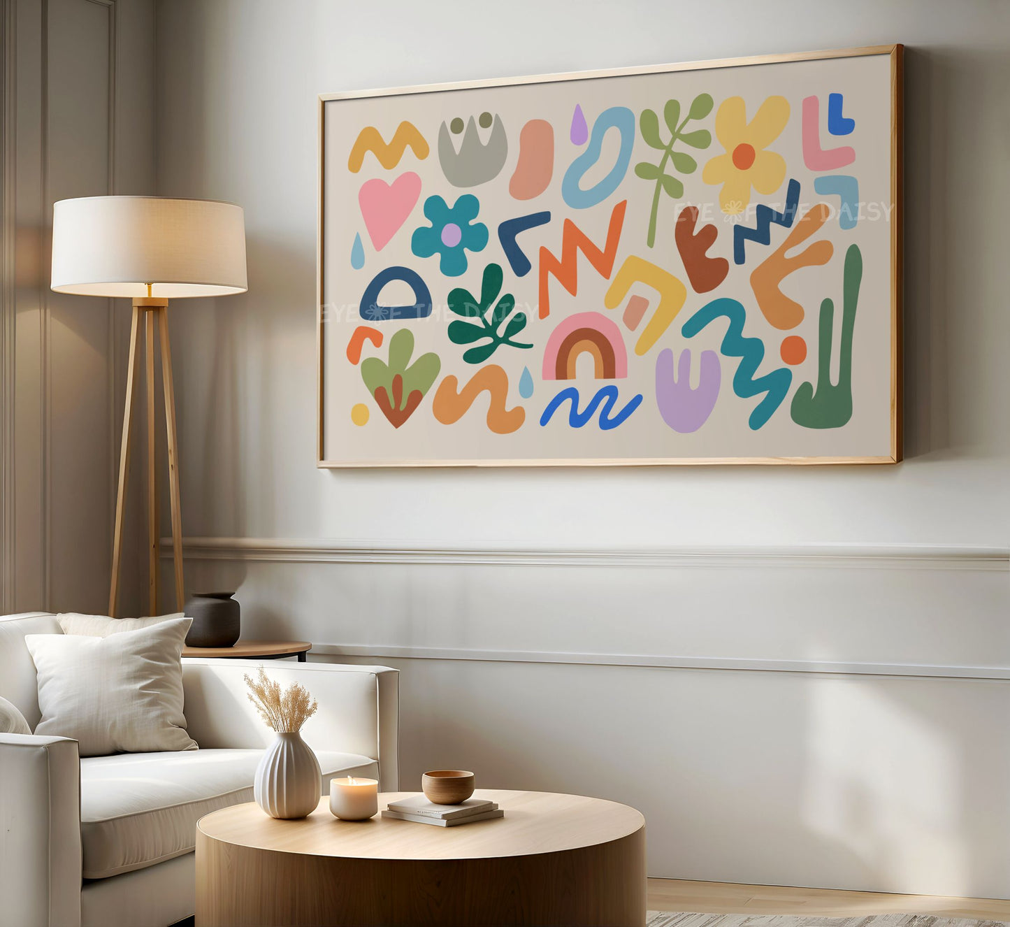 Colourful Abstract Cut-Out Shapes 4K TV Art | Vibrant Contemporary Modern TV Art 4K