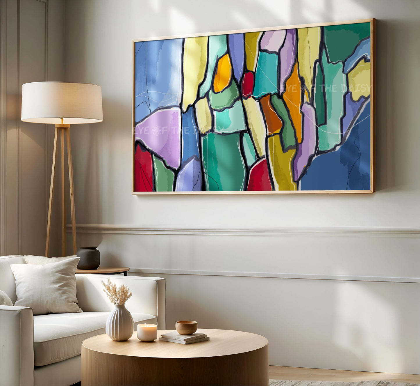 Bright Colourful Abstract Expressionist 4K TV Art | Vibrant Modern 4K Art for TV Screen