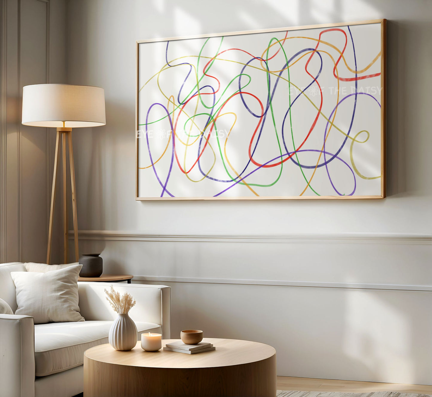 Colourful Abstract Scribble 4K TV Art | Contemporary Abstract 4K Art for TV Screen