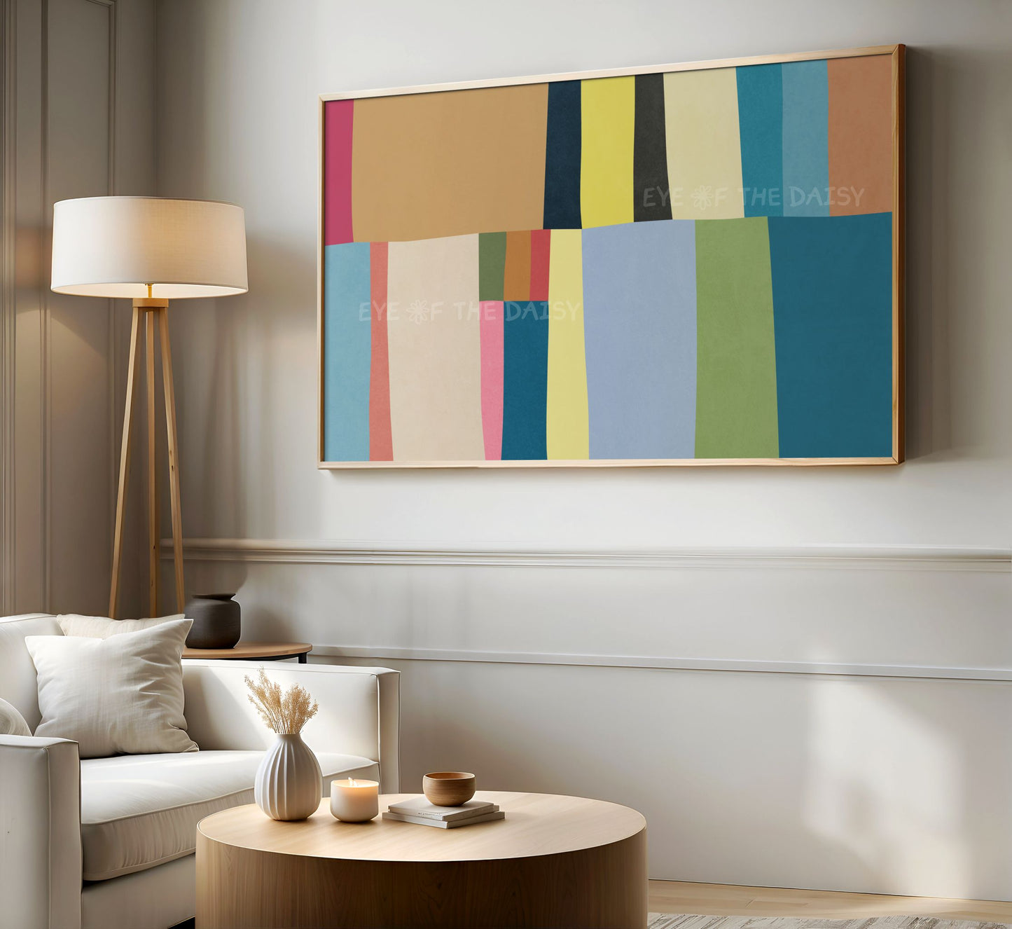 Contemporary Abstract TV Art 4K | Colourful Mid Century Modern 4K TV Art