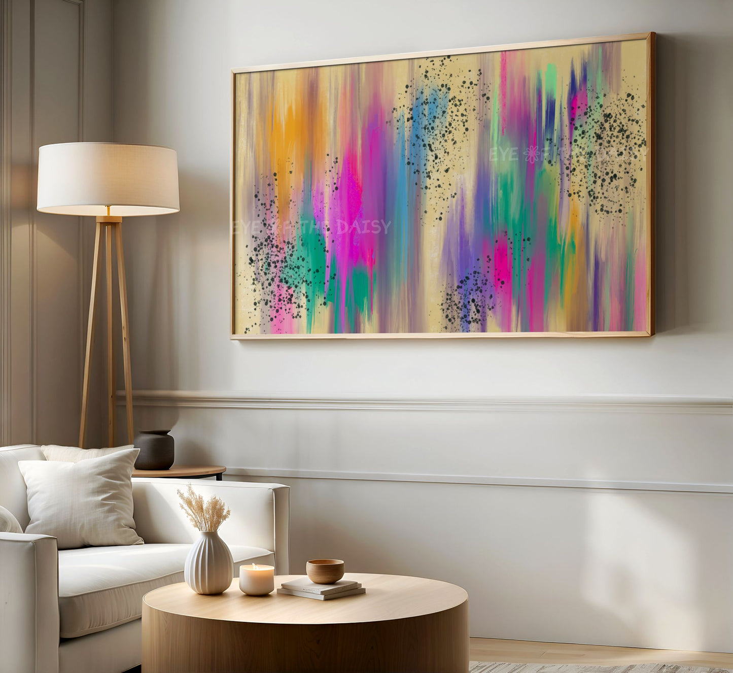 Colourful Contemporary Brushstrokes 4K TV Art | Abstract Expressionist Art for TV Screen