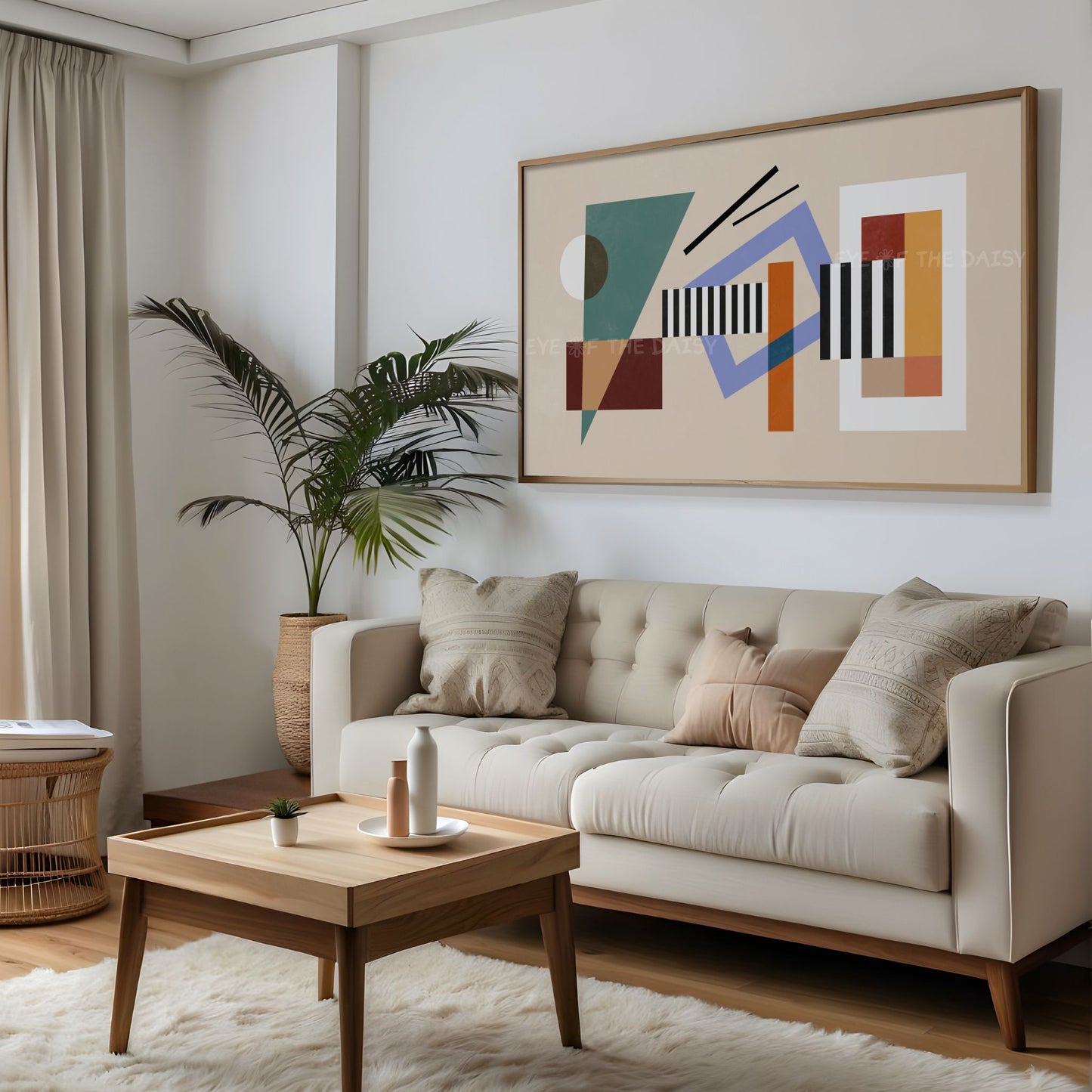 Colourful Bauhaus Style Abstract 4K TV Art | Mid Century Modern Art for TV Screen 4K