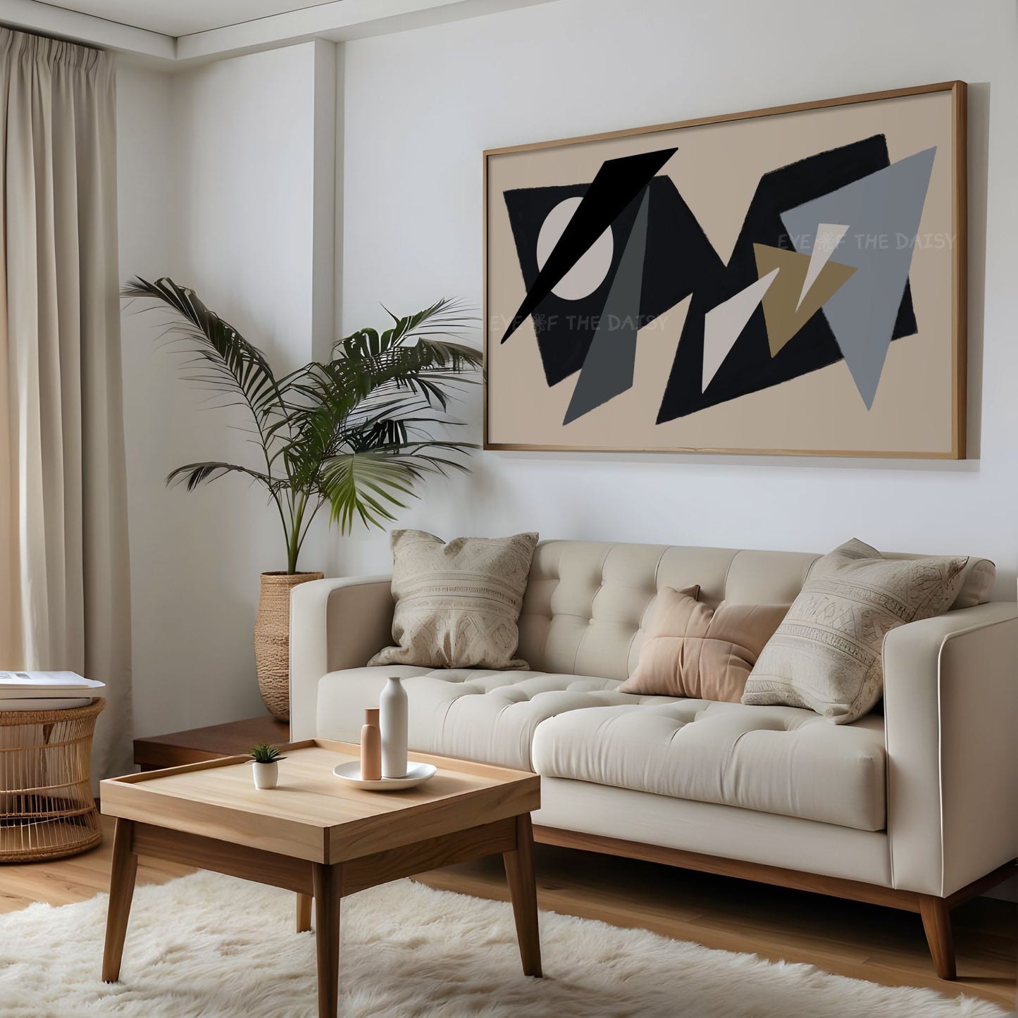 Mid Century Modern Abstract 4K TV Art | Contemporary Shapes Art for TV Screen