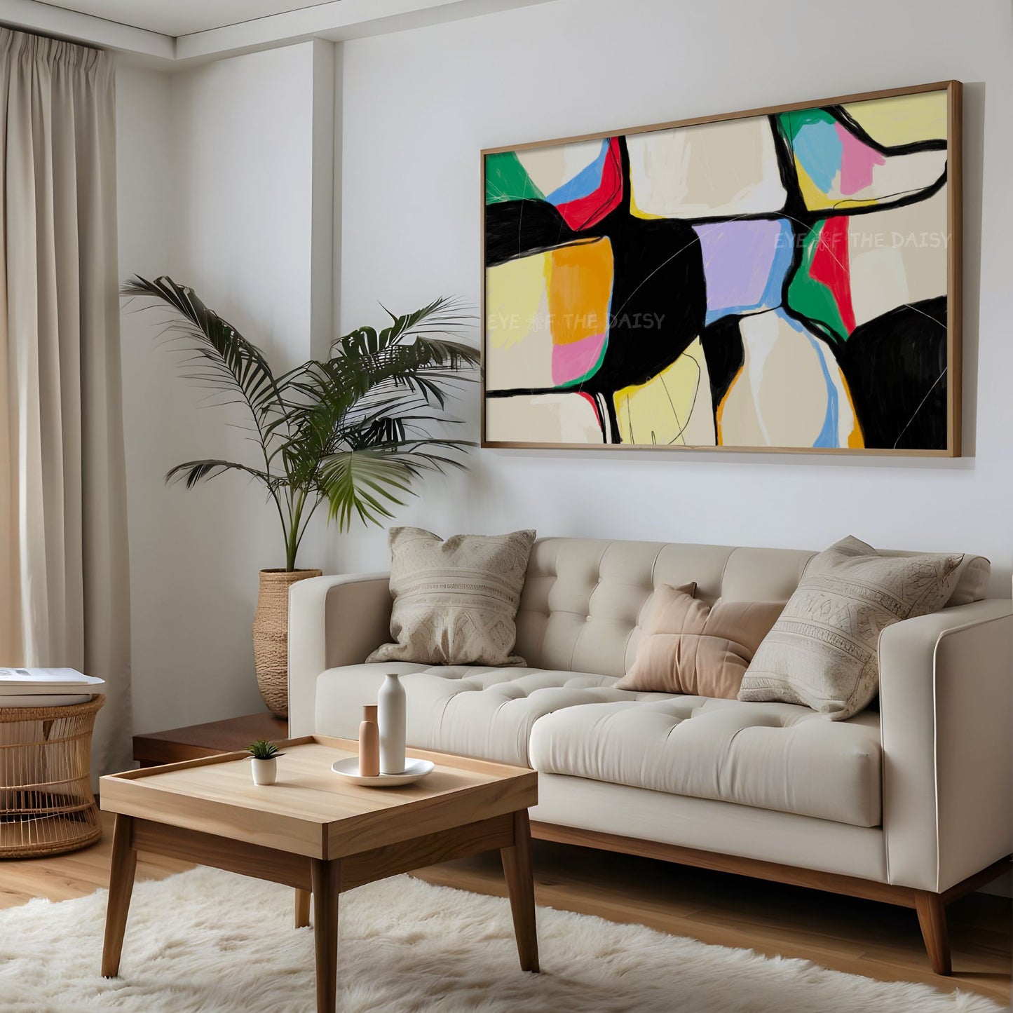 Vibrant Contemporary Abstract 4K TV Art | Bright Colourful Modern 4K Art for TV Screen