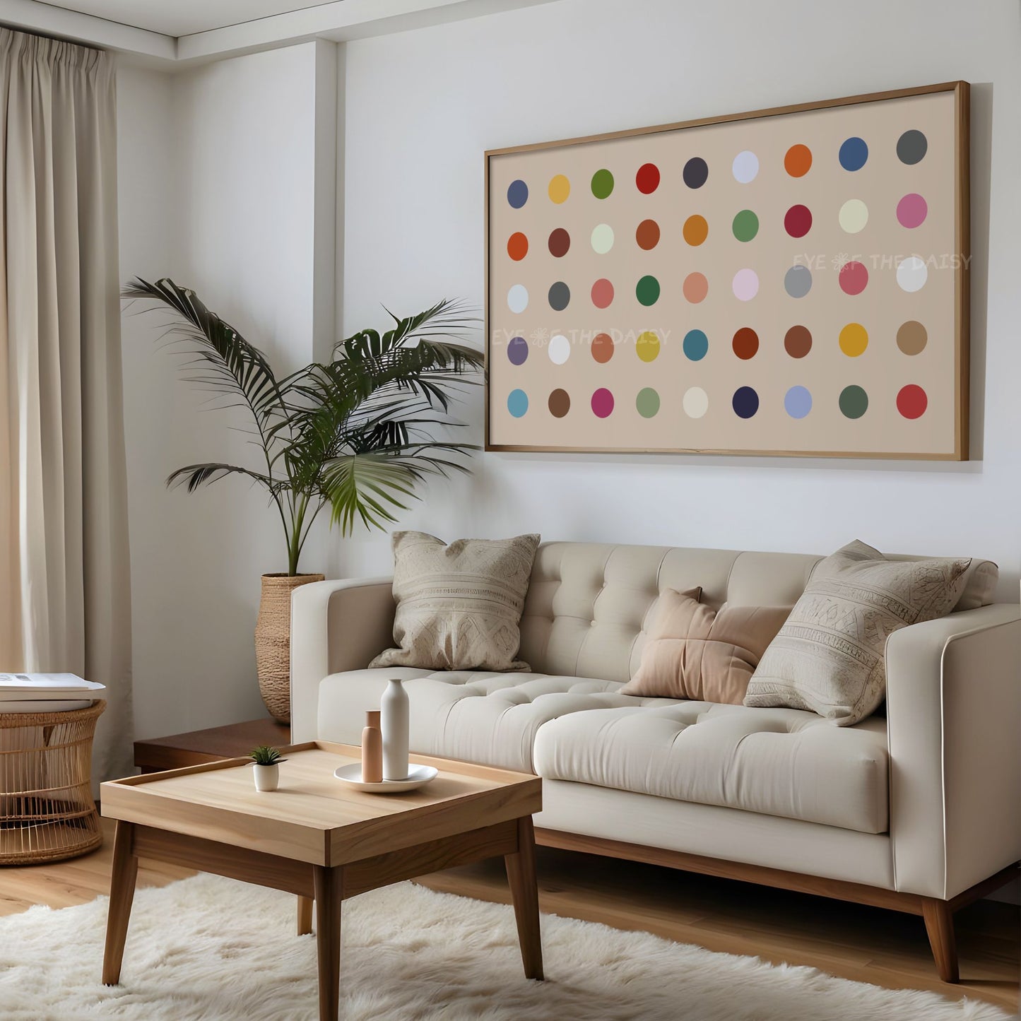 Minimal Polkadot 4K TV Art | Fun Colourful 4K Art for TV Screen