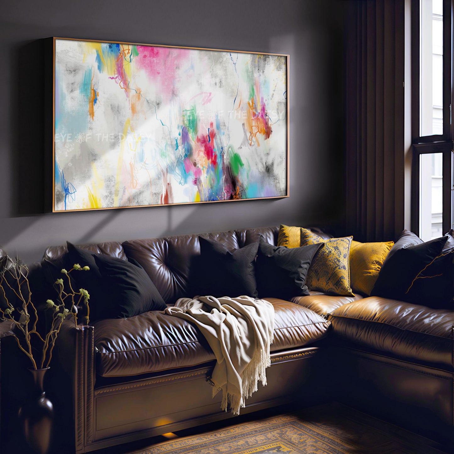 Colourful Abstract Expressionist 4K TV Art | Contemporary Modern Digital Painting 4K