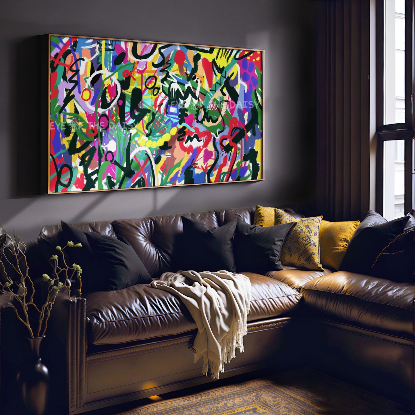 Vibrant Colourful Graffiti 4K TV Art | Bright Contemporary Abstract Artwork for TV Screen