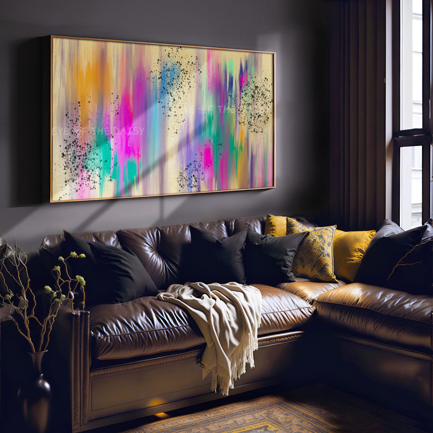 Colourful Contemporary Brushstrokes 4K TV Art | Abstract Expressionist Art for TV Screen