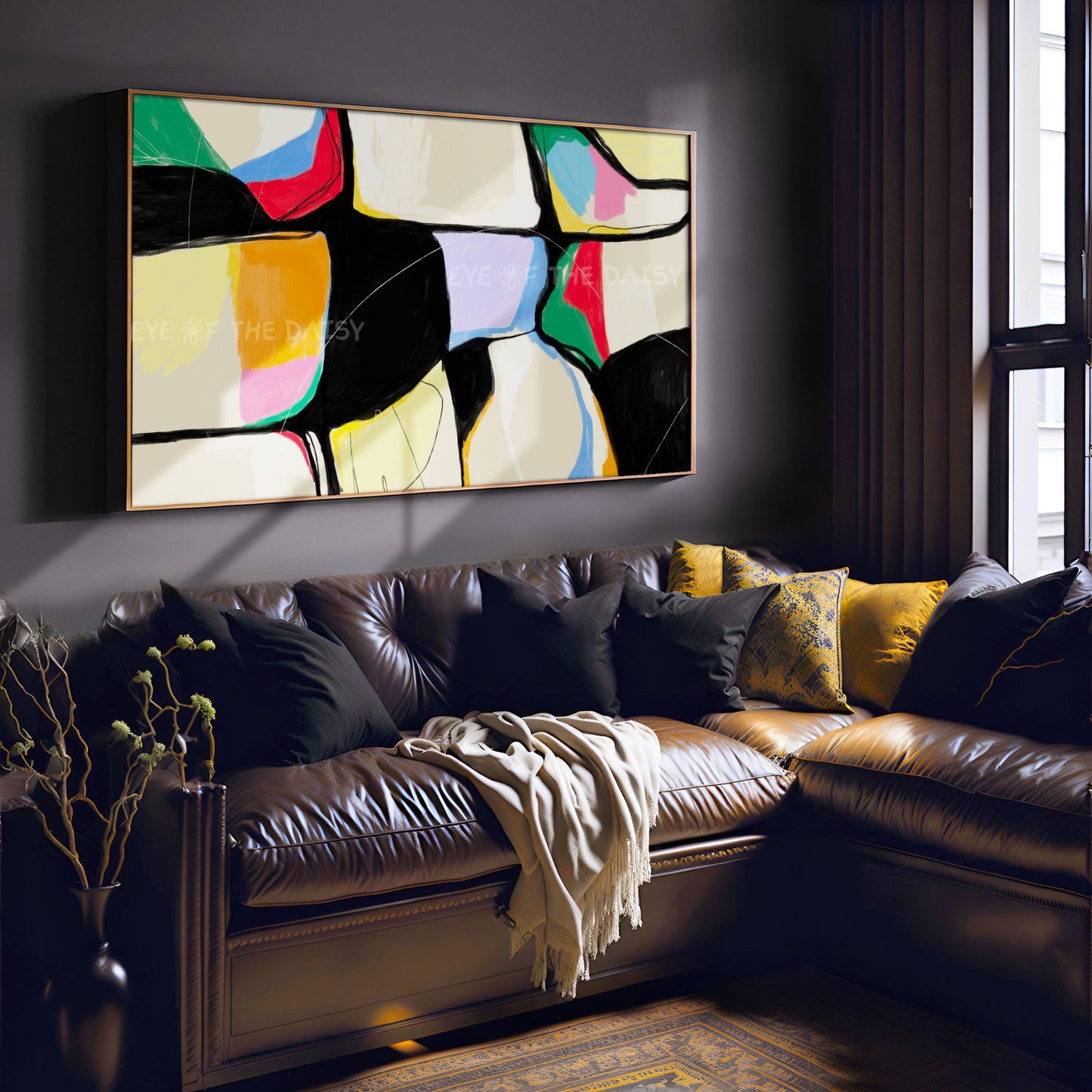 Vibrant Contemporary Abstract 4K TV Art | Bright Colourful Modern 4K Art for TV Screen