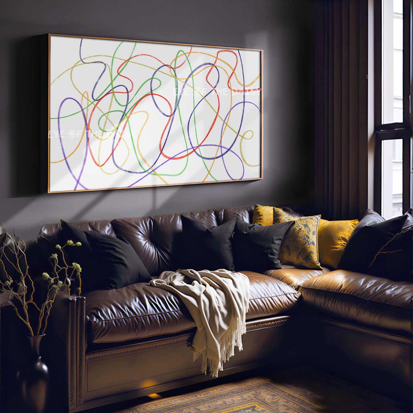 Colourful Abstract Scribble 4K TV Art | Contemporary Abstract 4K Art for TV Screen