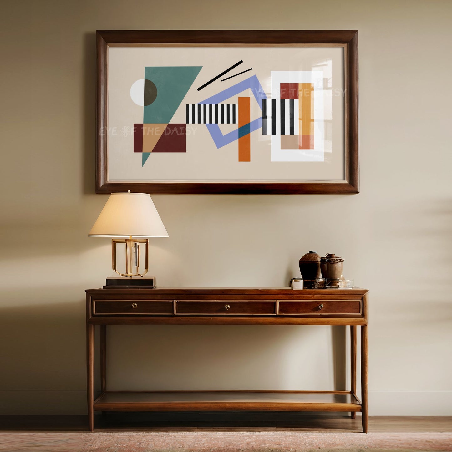 Colourful Bauhaus Style Abstract 4K TV Art | Mid Century Modern Art for TV Screen 4K