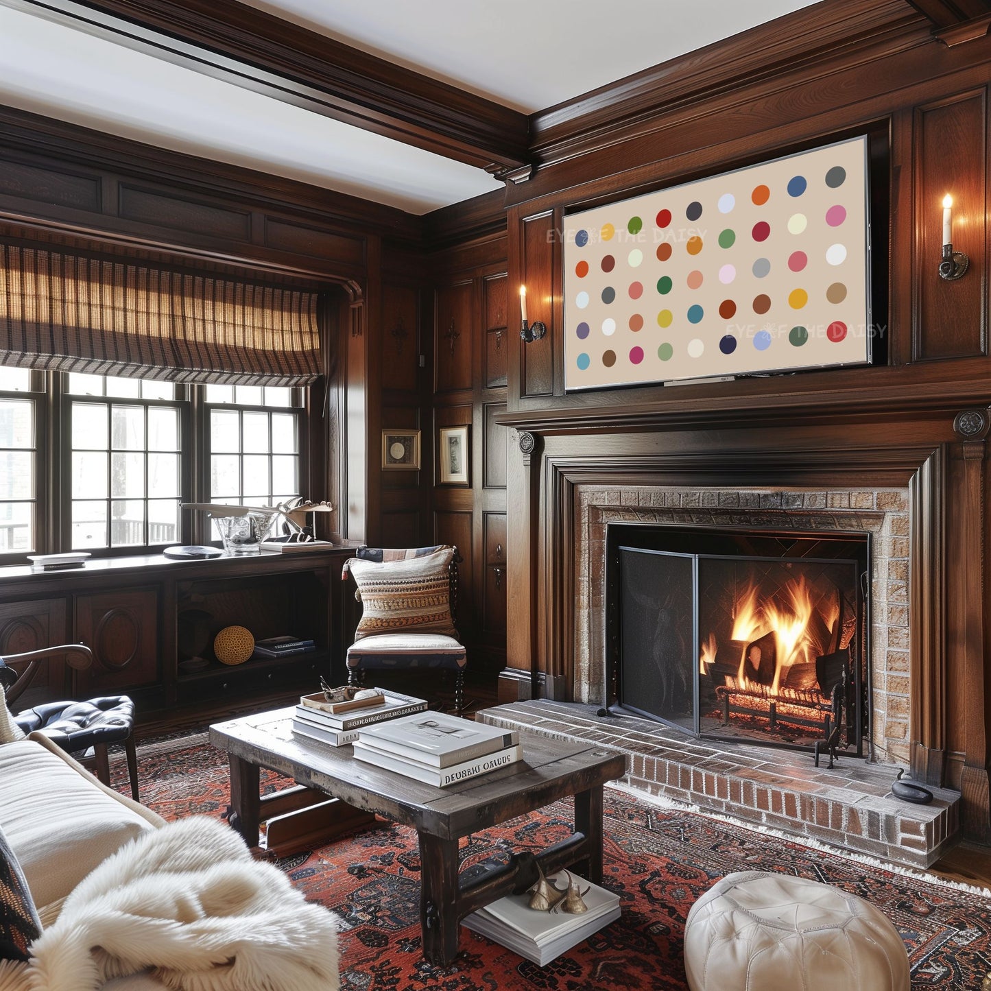 Minimal Polkadot 4K TV Art | Fun Colourful 4K Art for TV Screen