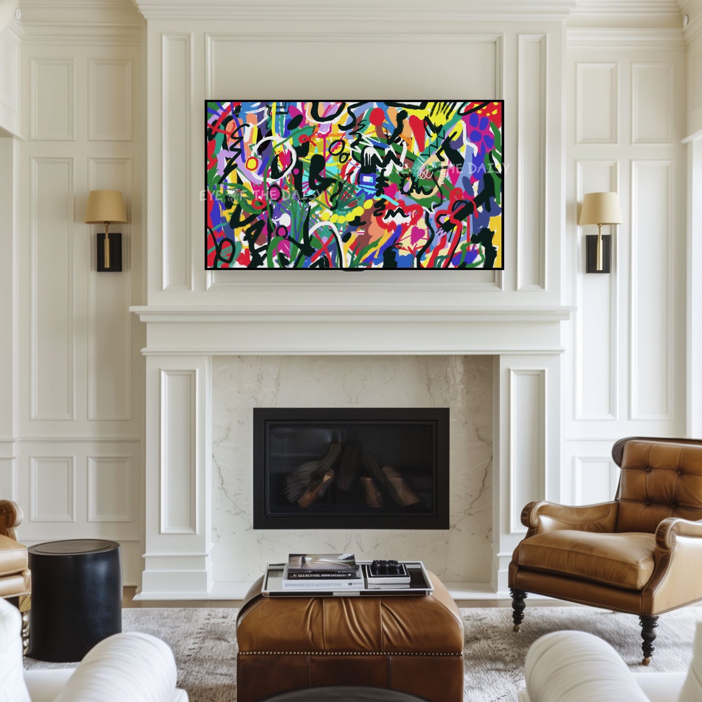 Vibrant Colourful Graffiti 4K TV Art | Bright Contemporary Abstract Artwork for TV Screen