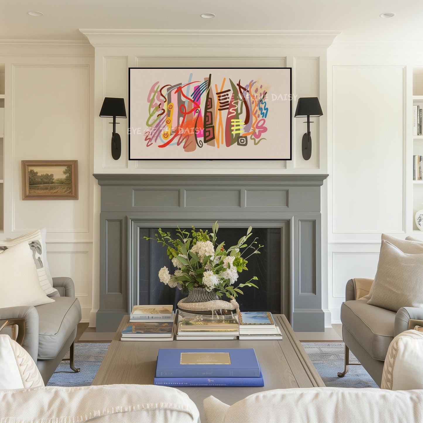 Colourful Mid Century Modern 4K TV Art | Shapes Bauhaus 4K Screensaver Art