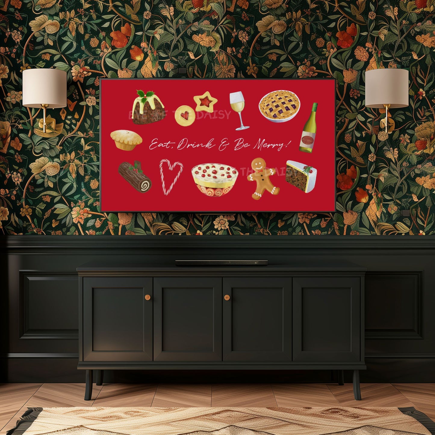 Traditional Christmas 4K TV Art | Holiday Food Illustration 4K TV Art